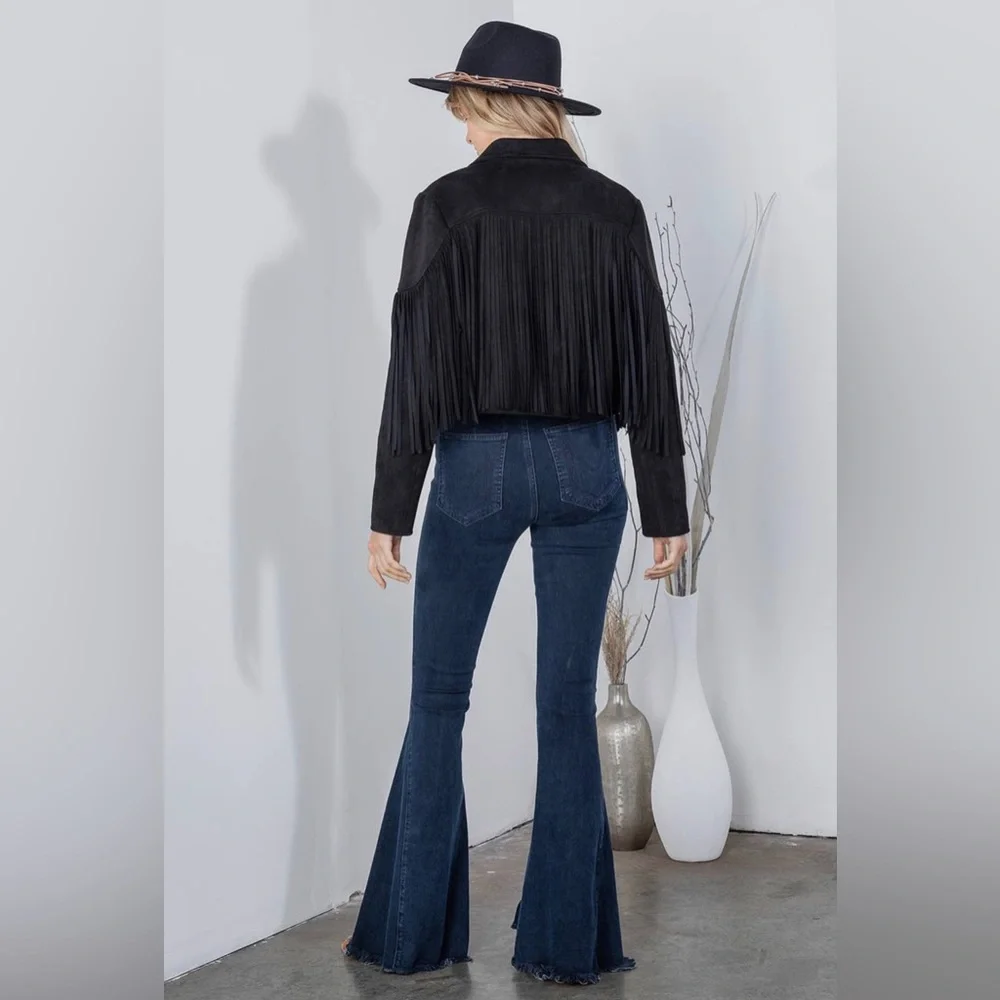 Fringe Collar Jacket - Picture 3 of 3